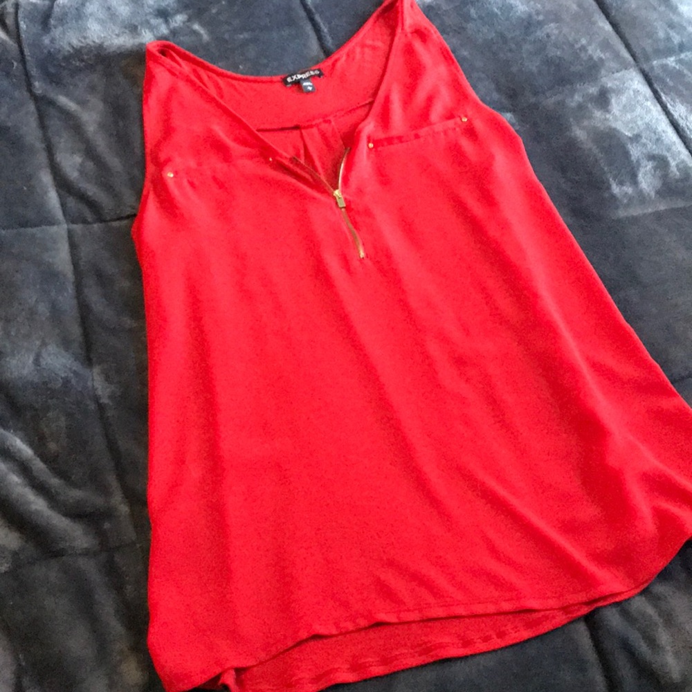 Red blouse